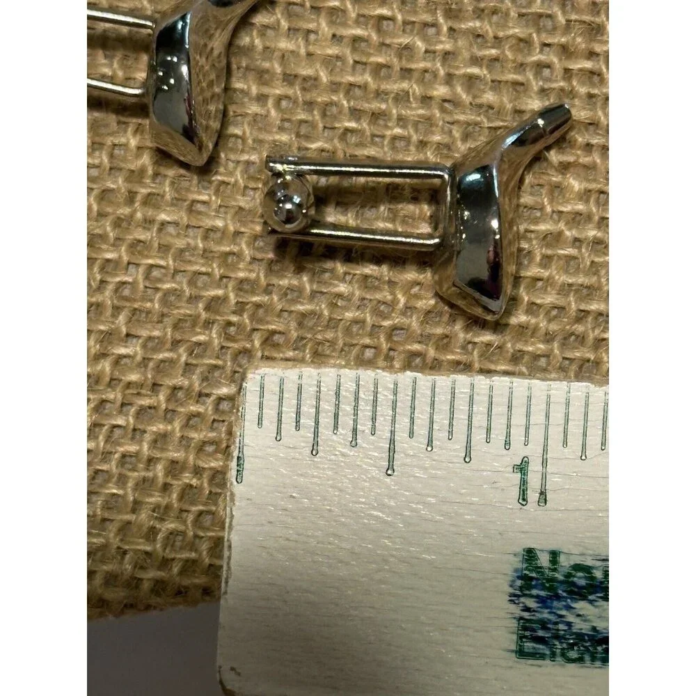 Vintage Hickok Silvertone Golf Club Head Cufflinks Golfer Formal Wedding